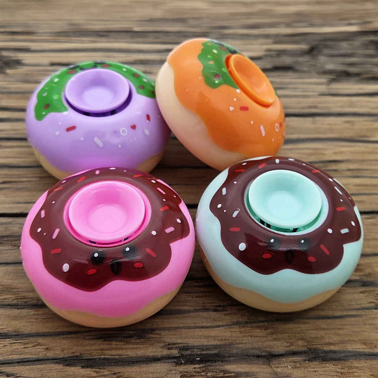 Traktatie cadeautje donut spinner fast food thema